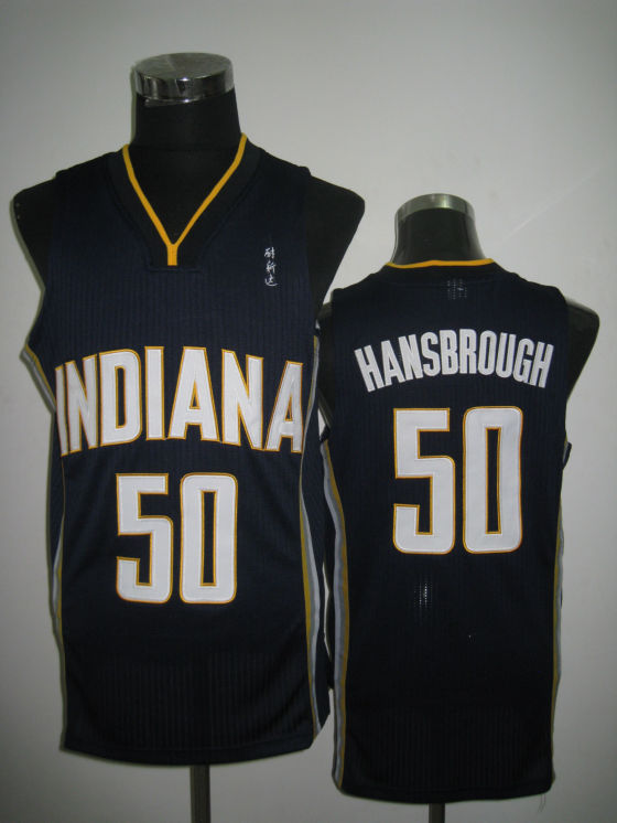 NBA Indiana Pacers 50 Tyler Hansbrough Blue Authentic Jersey